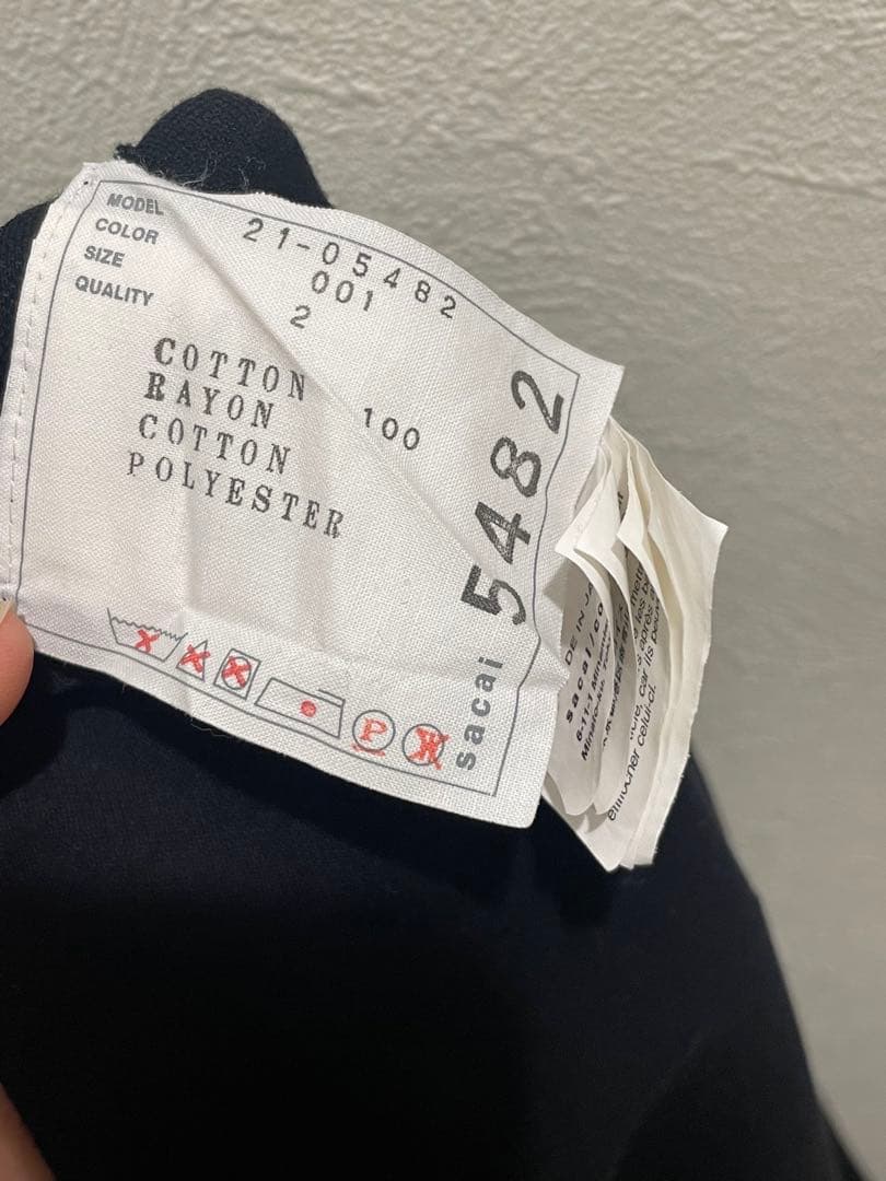 Sacai オーバーサイズ ポロシャツ