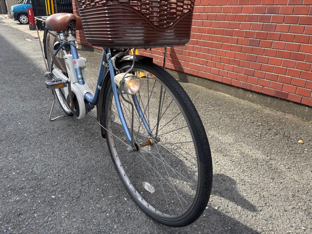 Panasonic青色 シティタイプ 電動アシスト自転車