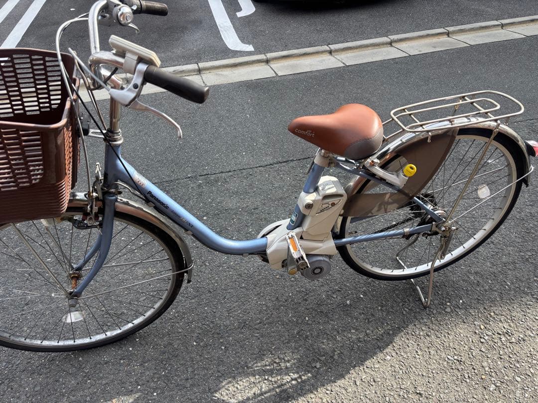 Panasonic青色 シティタイプ 電動アシスト自転車
