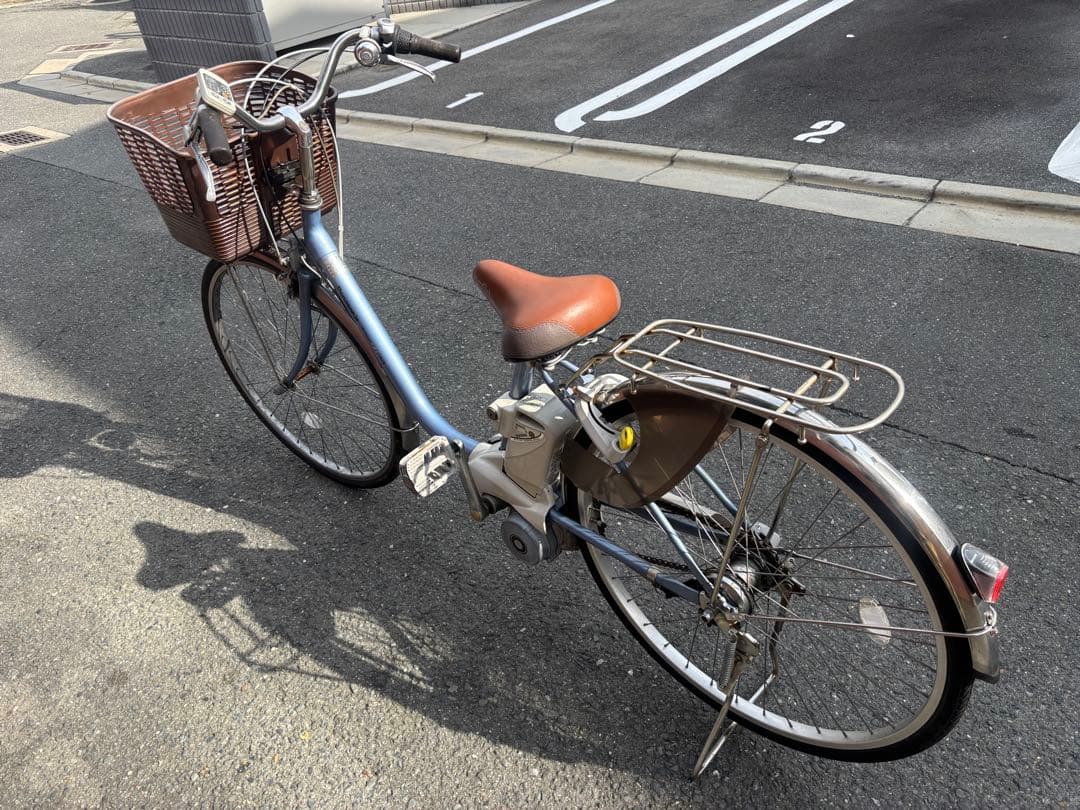 Panasonic青色 シティタイプ 電動アシスト自転車