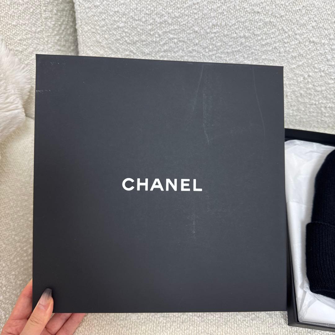 CHANEL♡カシミヤ♡ニット帽♡ブラック♡