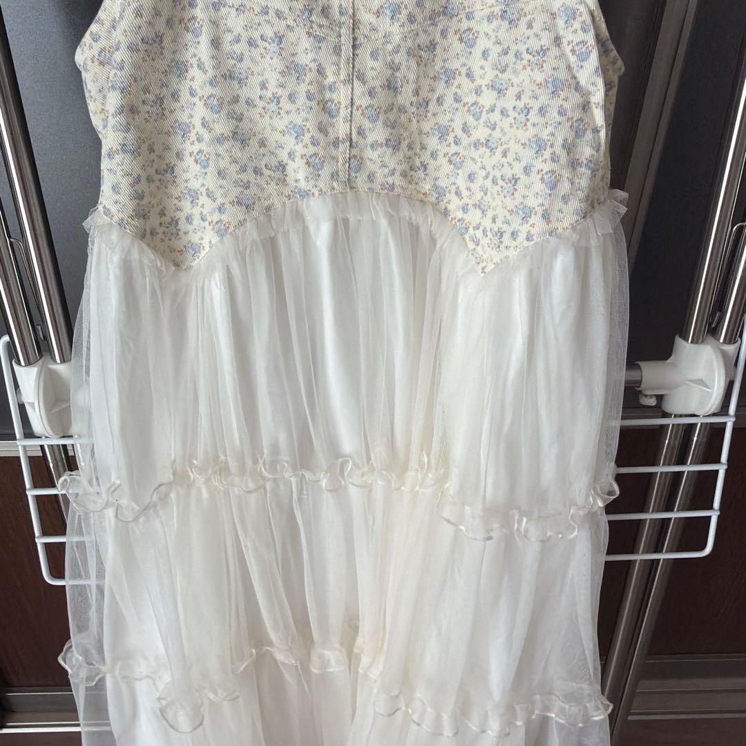 merry jenny petit flowerチュールキャミワンピース