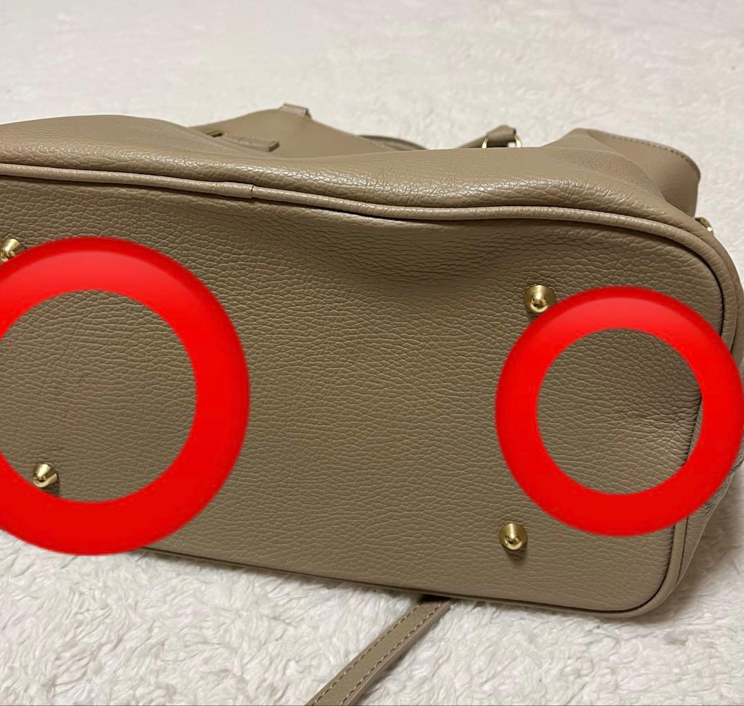 【新品未使用】MILOS ミロス 金具付きトートバック ベージュ NOBLE