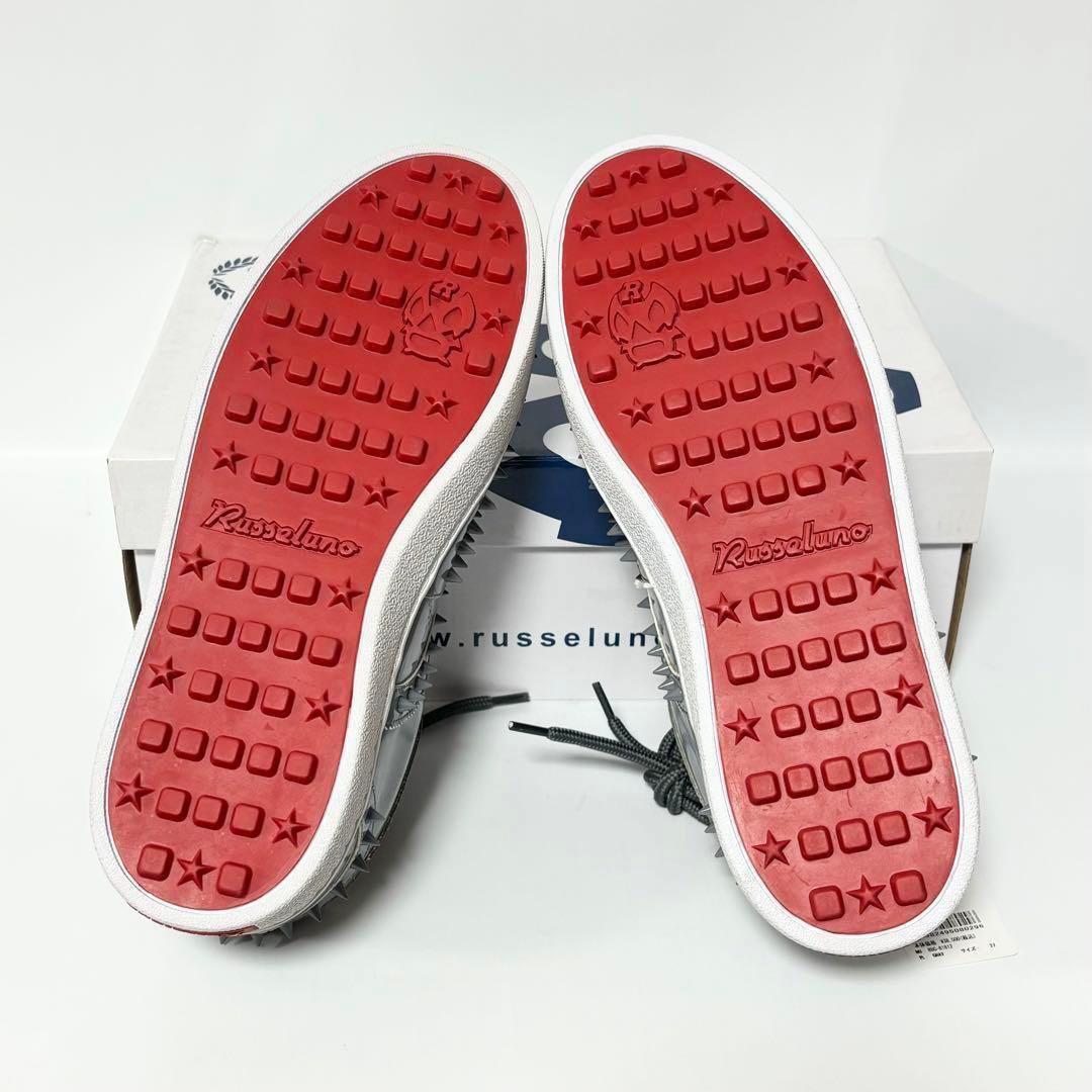 新品 ラッセルノ ゴルフ スタッズ スパイクレス シューズ グレー 27.0