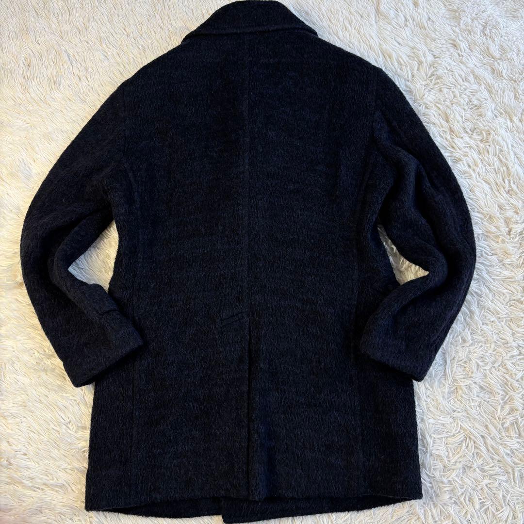 (美品) マウリツィオバルダサーリ ウール ピーコート ボア 裏地カモフラ