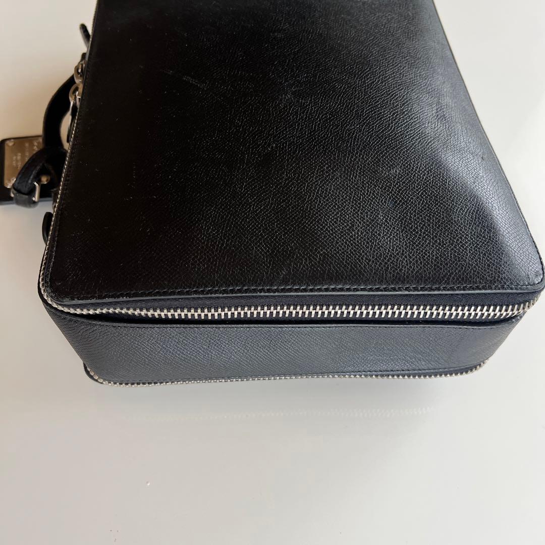 Dolce & Gabbana ブラック本革 手さげバッグ　ブリーフケース