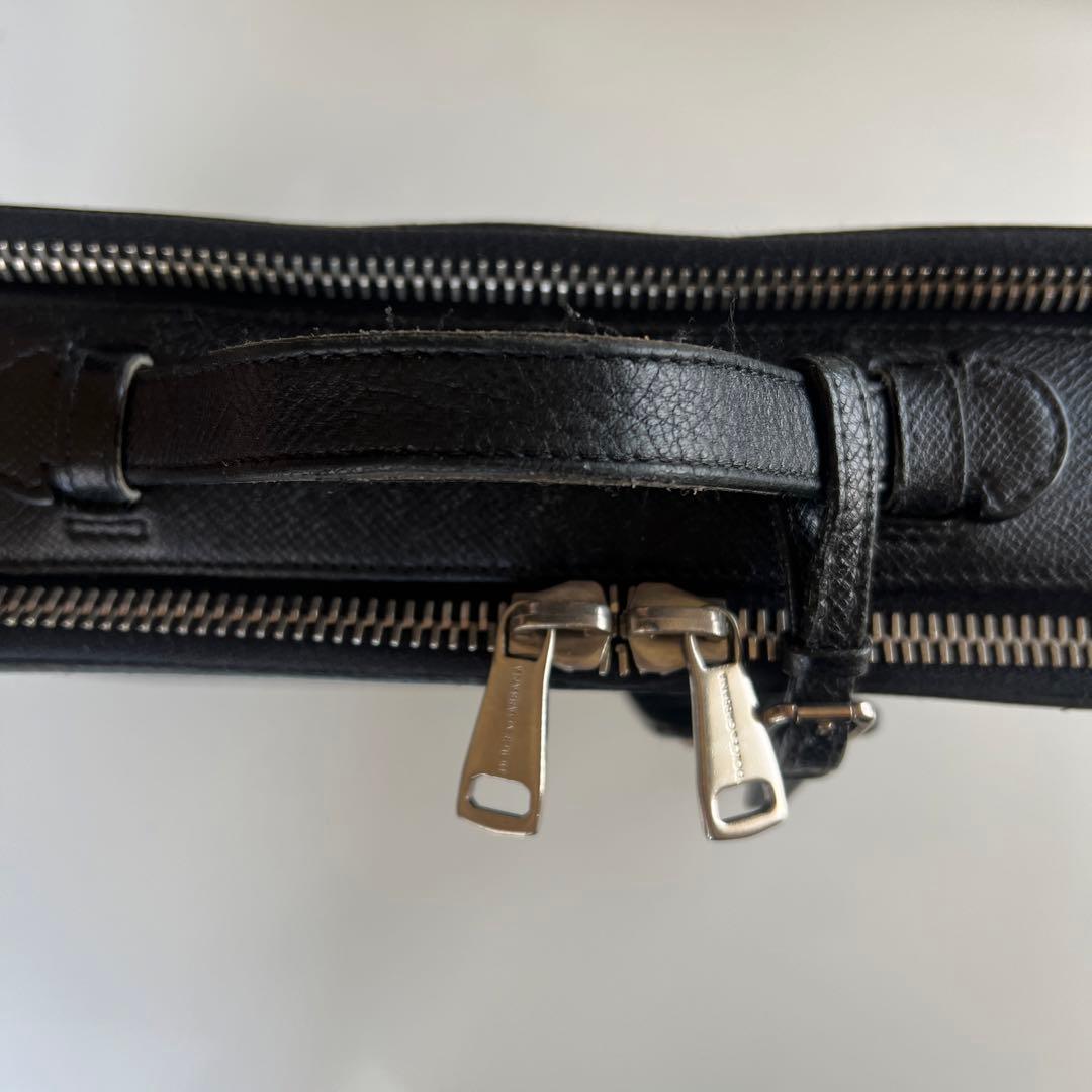 Dolce & Gabbana ブラック本革 手さげバッグ　ブリーフケース