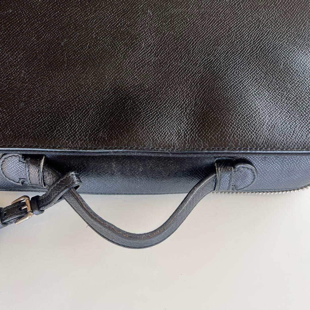 Dolce & Gabbana ブラック本革 手さげバッグ　ブリーフケース