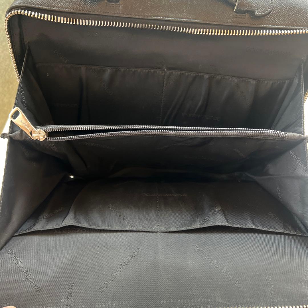 Dolce & Gabbana ブラック本革 手さげバッグ　ブリーフケース