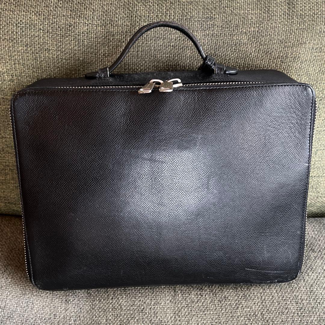 Dolce & Gabbana ブラック本革 手さげバッグ　ブリーフケース