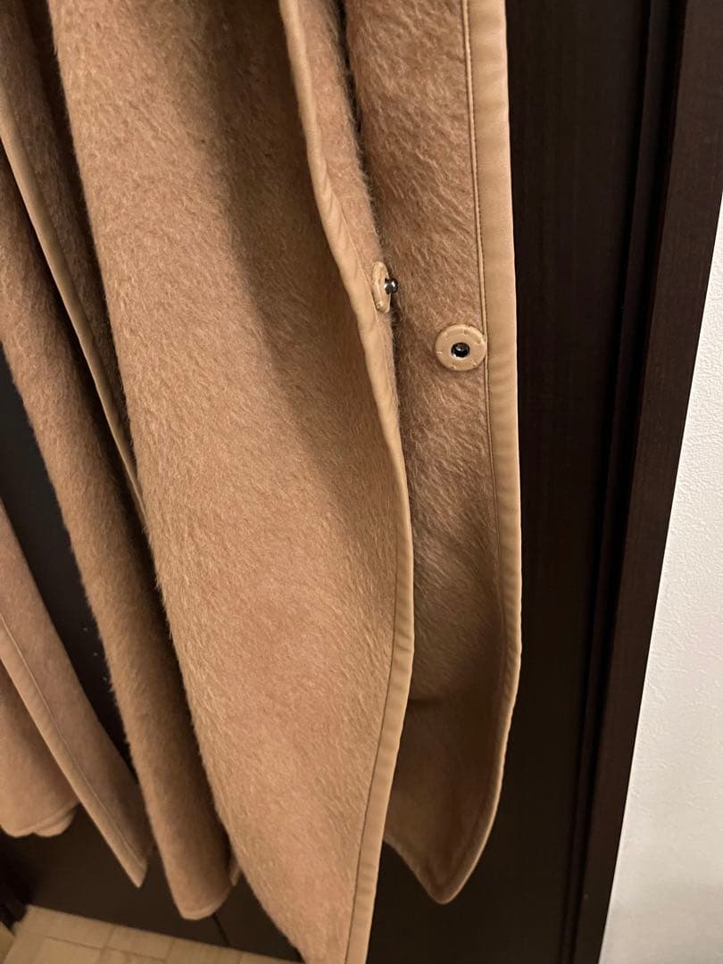 theory luxe 希少キャメル100% ケープ風ロングコート