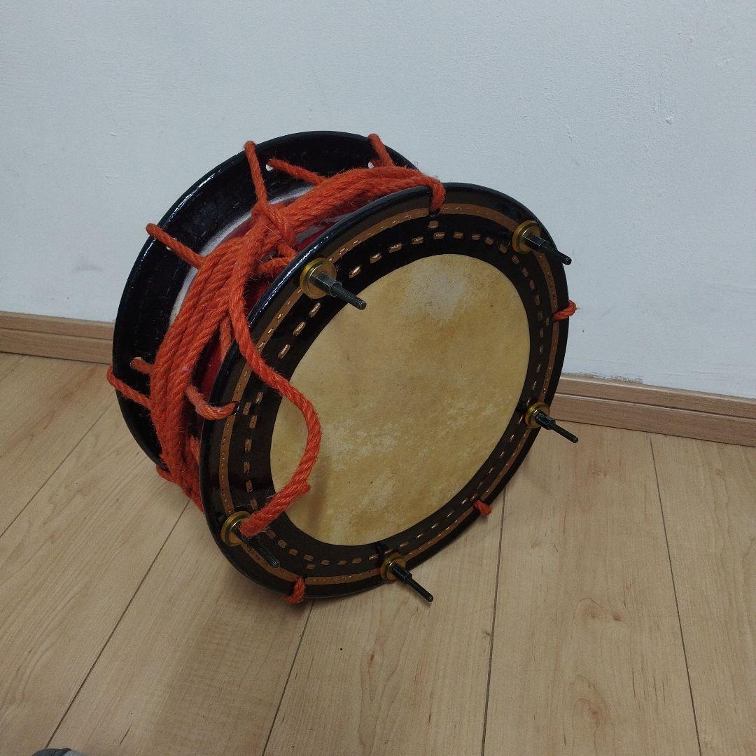 締太鼓　津軽民謡　民謡　御神楽　お囃子　バチ付き