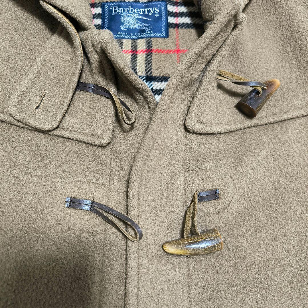 バーバリー　ダッフルコート ノバチェック 英国製　ヴィンテージ　ベージュ