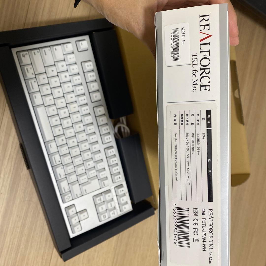 REALFORCE TKL for Mac R2TL-JPVM-WH スーパー…
