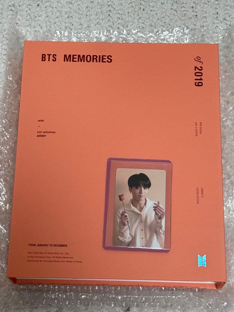 BTS MEMORIES OF 2019 メモリーズ　ジョングク　トレカ付き