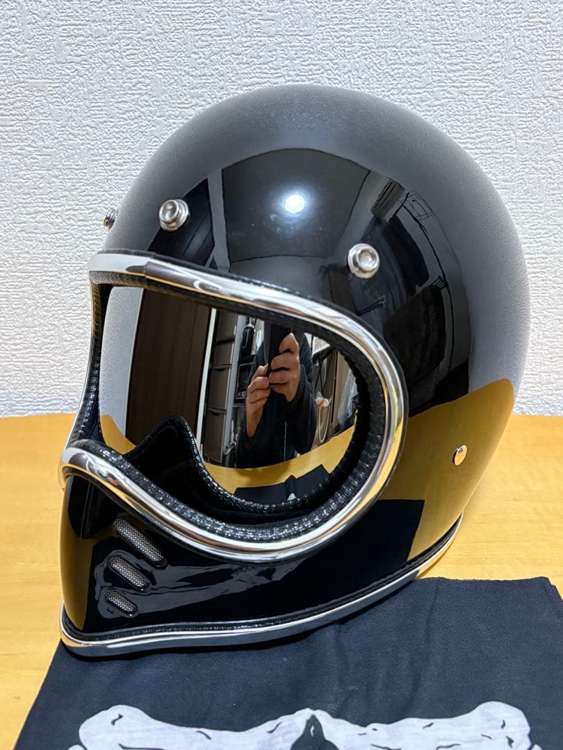 新品XLサイズ！ ブラックヘルメット4点セット　MTX オーシャンビートルタイプ