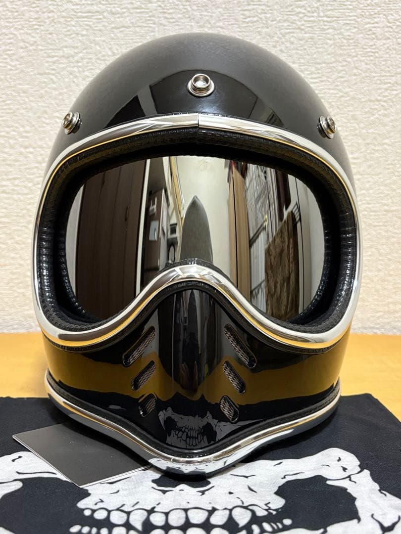 新品XLサイズ！ ブラックヘルメット4点セット　MTX オーシャンビートルタイプ