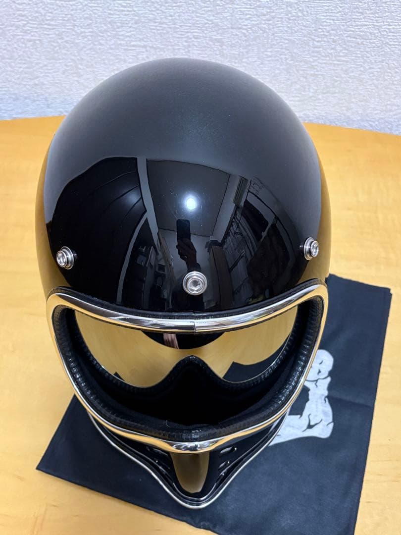 新品XLサイズ！ ブラックヘルメット4点セット　MTX オーシャンビートルタイプ