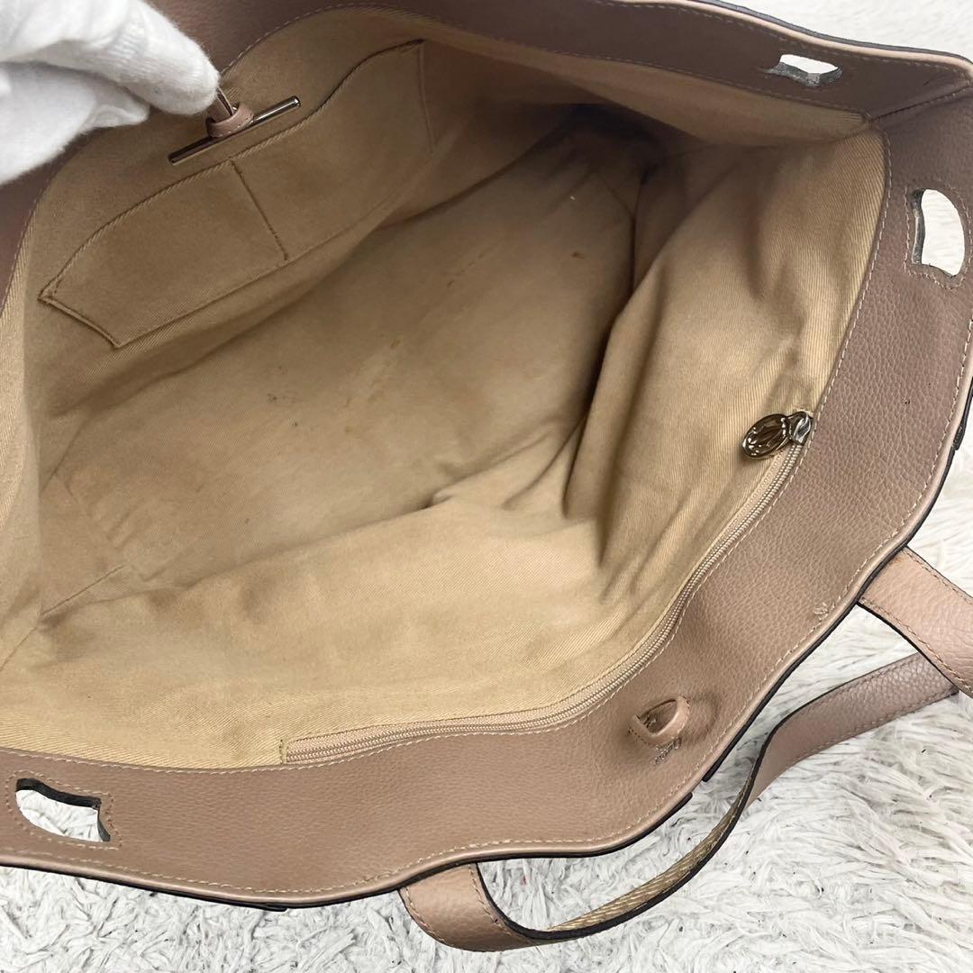 A4可 カルティエ レザー トートバッグ マルチェロ ドゥ パイソン ベージュ