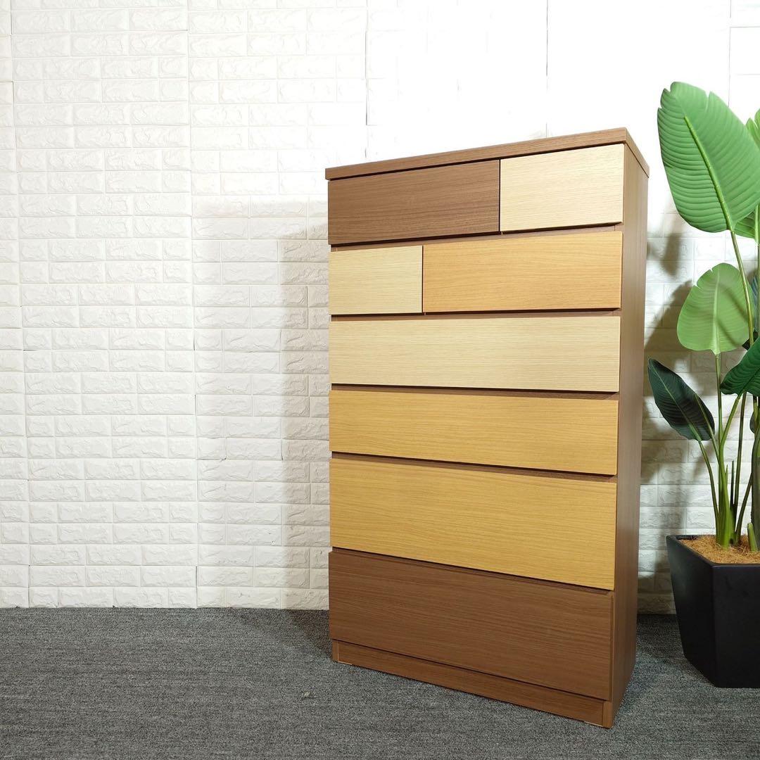 ニトリ チェスト KAREN2 幅80cm 6段 箪笥 衣類収納 家具 B093