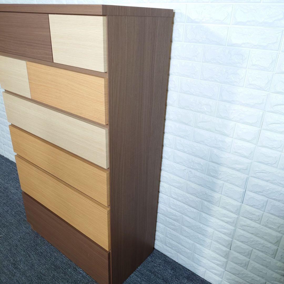 ニトリ チェスト KAREN2 幅80cm 6段 箪笥 衣類収納 家具 B093