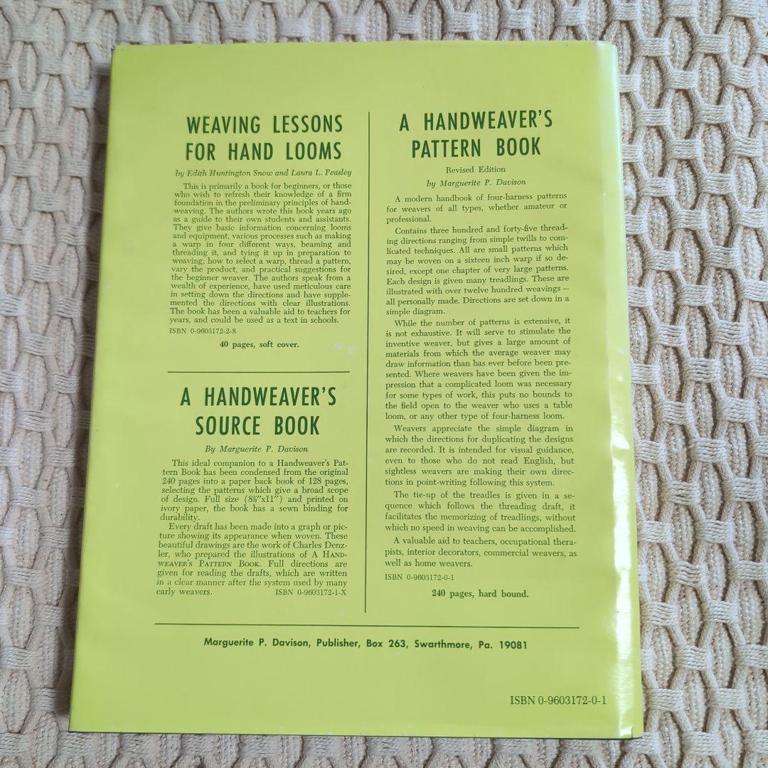 T-3001【中古】希少　A Handweaver's Pattern Book