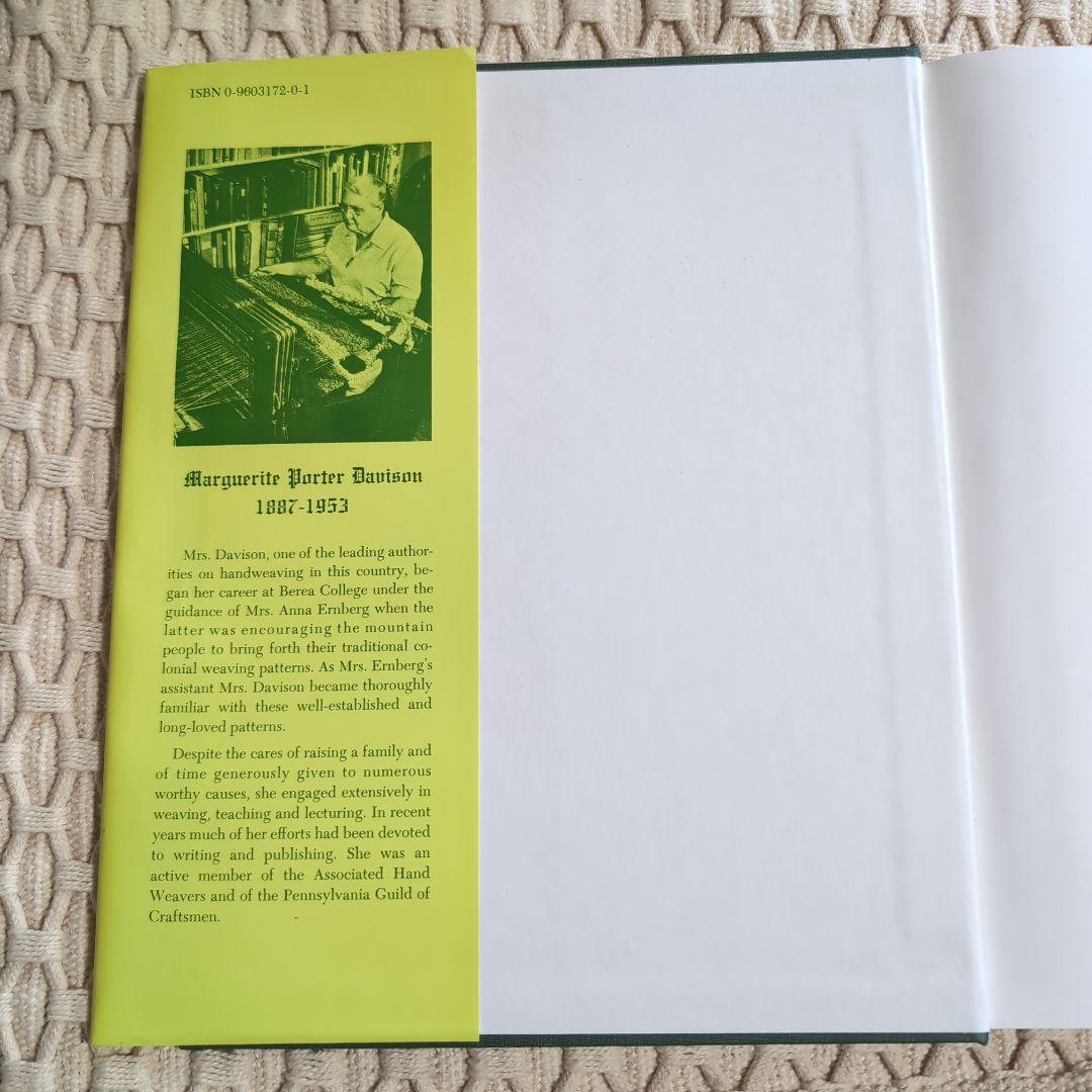 T-3001【中古】希少　A Handweaver's Pattern Book