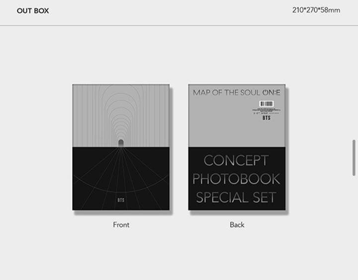 Map of the soul ONE Concept フォトブック　ポスター付