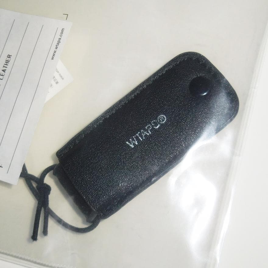 小物 WTAPS SYNTHETIC LEATHER MONEY CLIP BLACK
