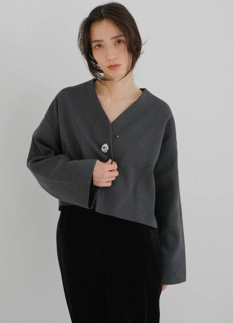 IFMEH イフメ Rónde knit jacket IF25AWKT-05