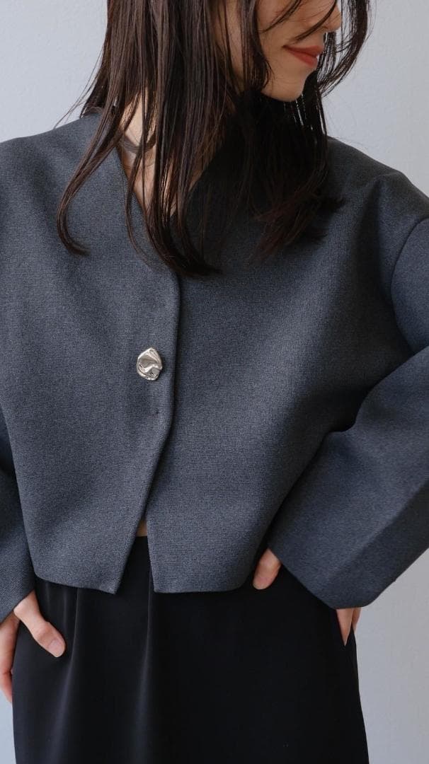 IFMEH イフメ Rónde knit jacket IF25AWKT-05