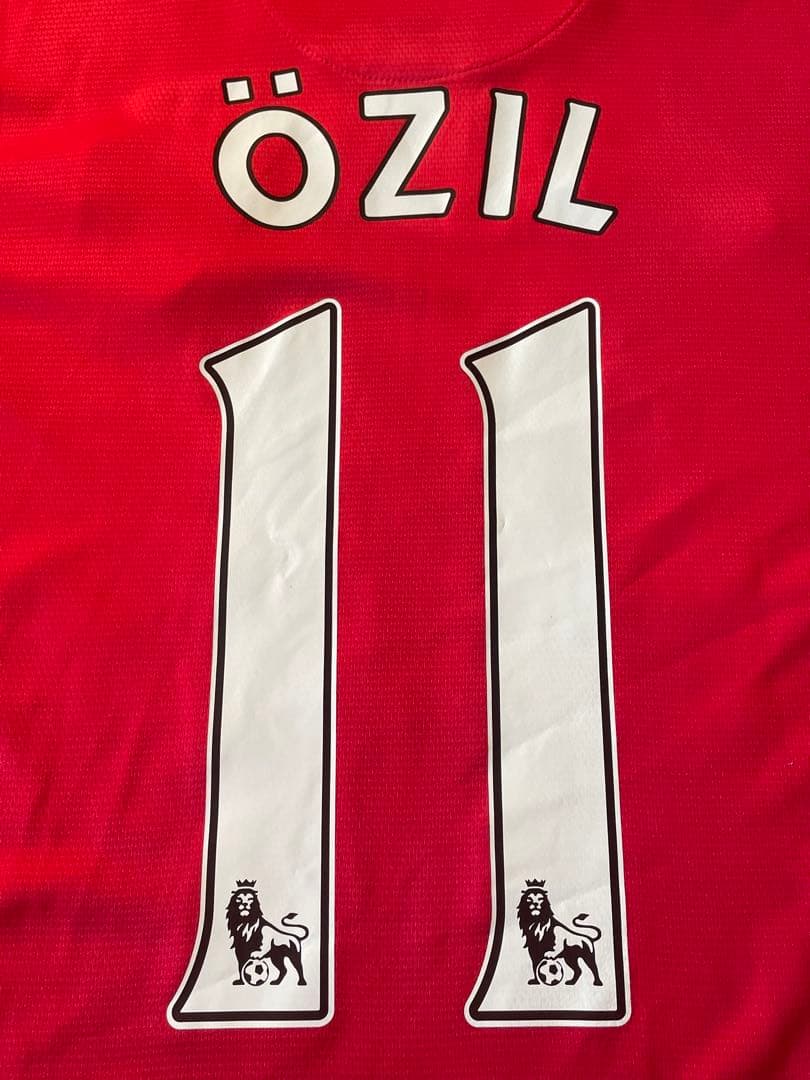 ナイキプレミアリーグアーセナルFCエジルサッカーユニフォームホーム13赤白紺14