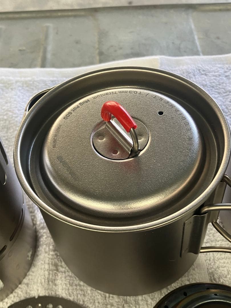 極美　エバニュー Ti Mug pot 500 900 アルスト スタンド