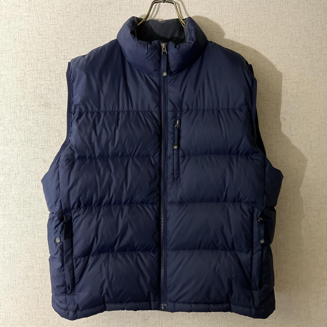 L.L.Bean エルエルビーン ダウンベスト ワンポイントロゴ ネイビー