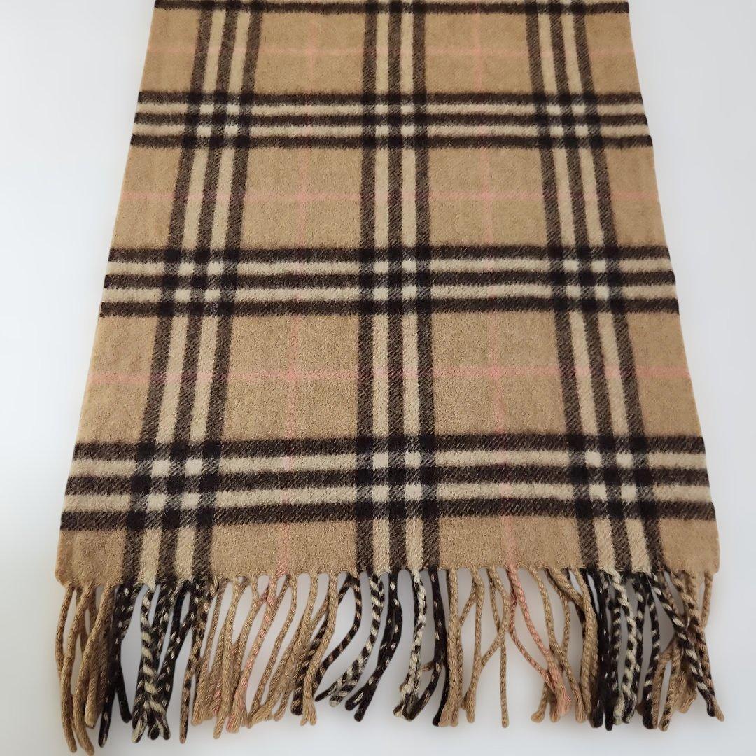 希少Burberrys カシミヤ100% チェックマフラー