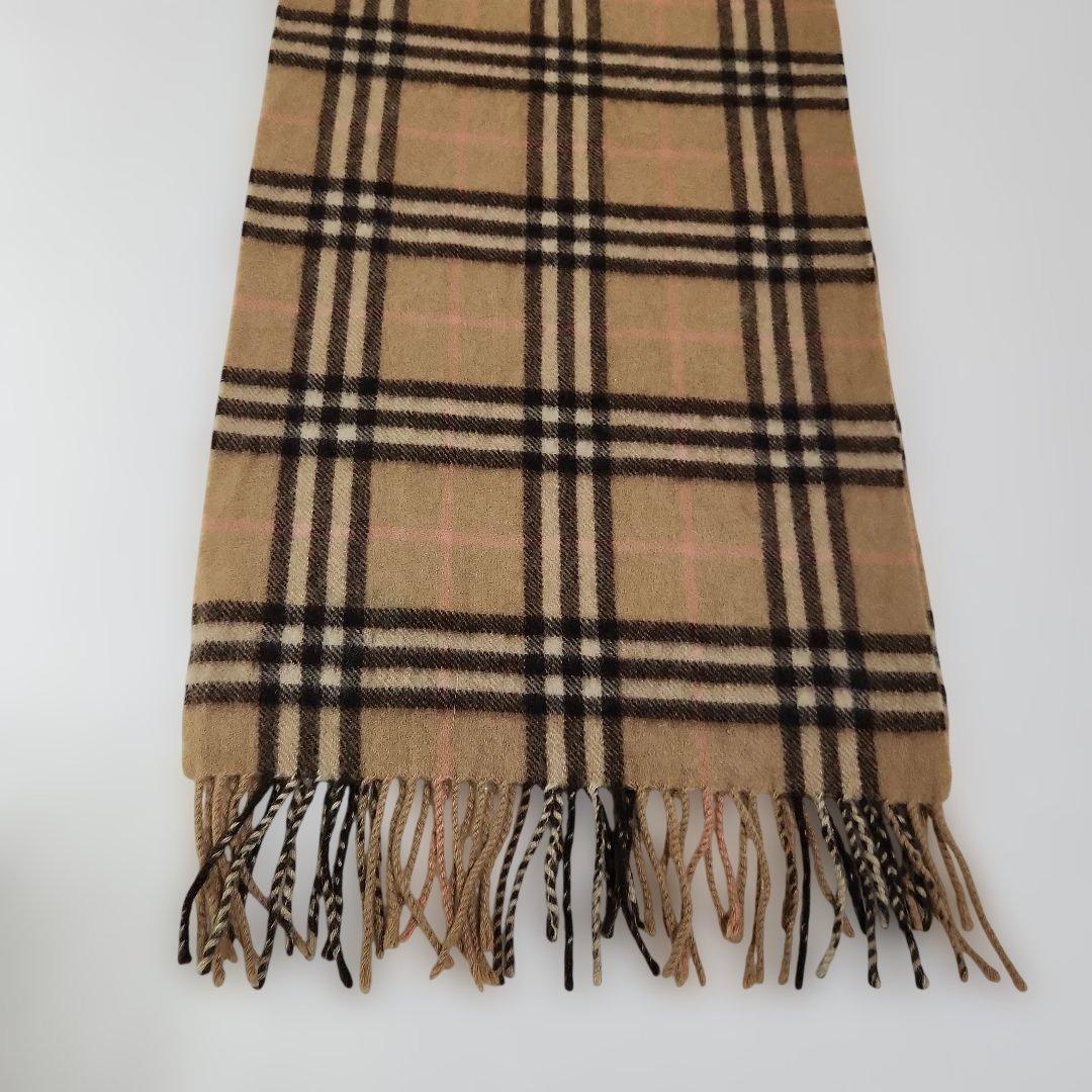 希少Burberrys カシミヤ100% チェックマフラー