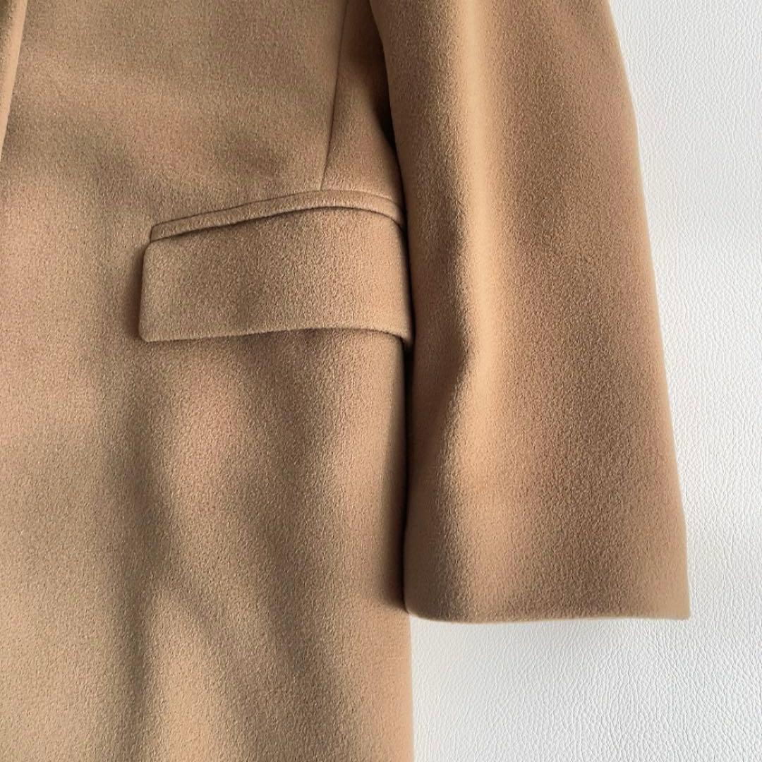 極美品　Max Mara 銀タグ　ウールチェスターコート　ベージュ　ロング