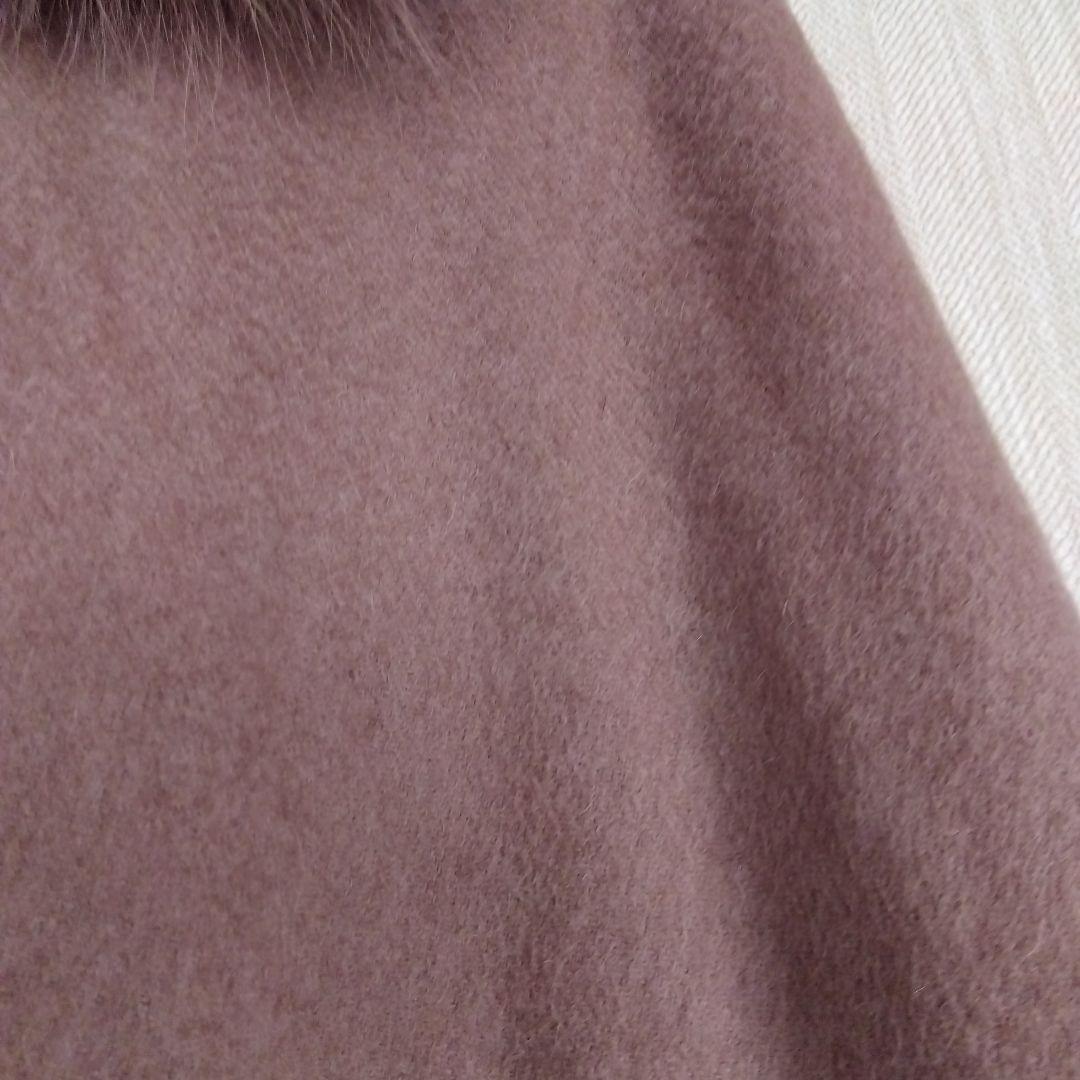 おこめちゃんです☆ EPOCA フォックスファー付きケープポンチョ