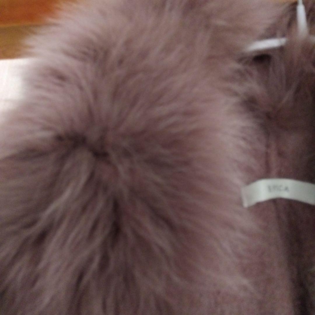 おこめちゃんです☆ EPOCA フォックスファー付きケープポンチョ