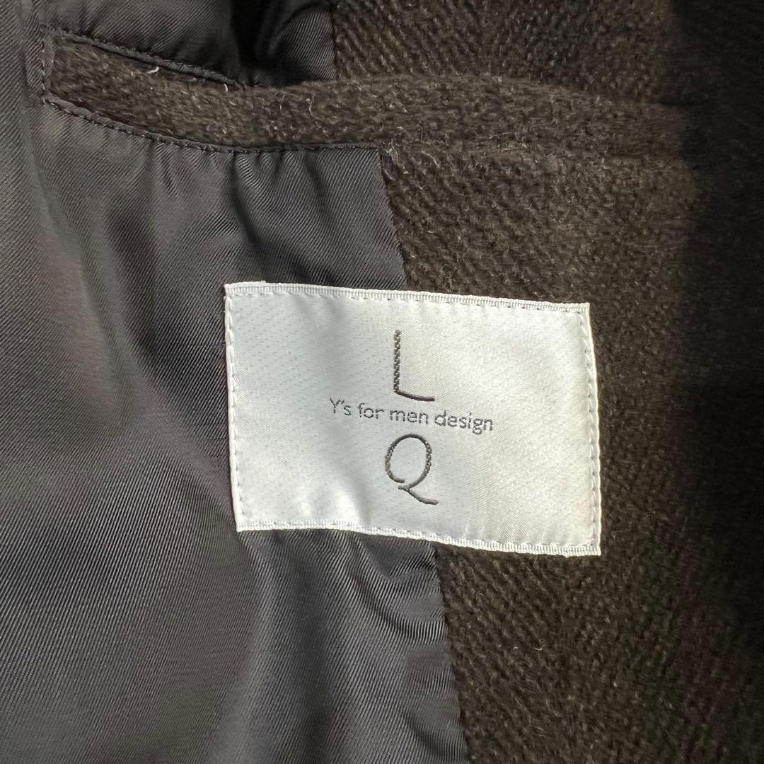 LQ Y's for men ウール フーデッドコート カーキ