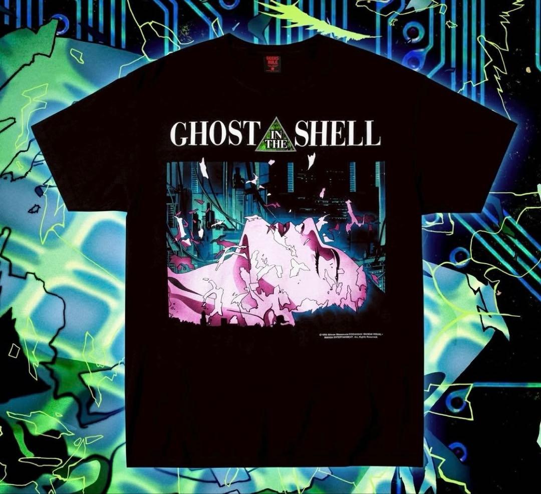 GHOST IN THE SHELL Tシャツ B geeks rule L