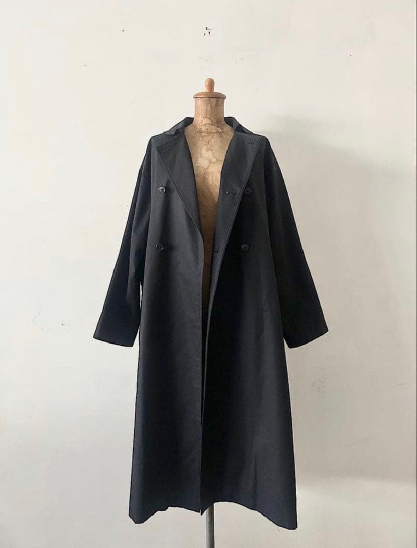 【美品】GRANDMA MAMA DAUGHTER　ラウンドカラートレンチコート