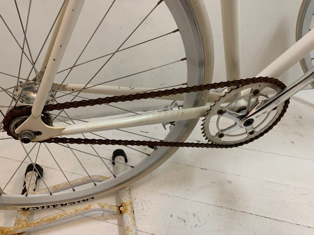 FUJI FEATHER フジ フェザー ピストバイク オーロラホワイト 54