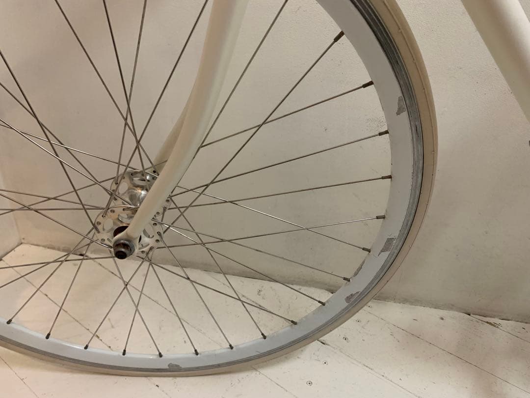 FUJI FEATHER フジ フェザー ピストバイク オーロラホワイト 54