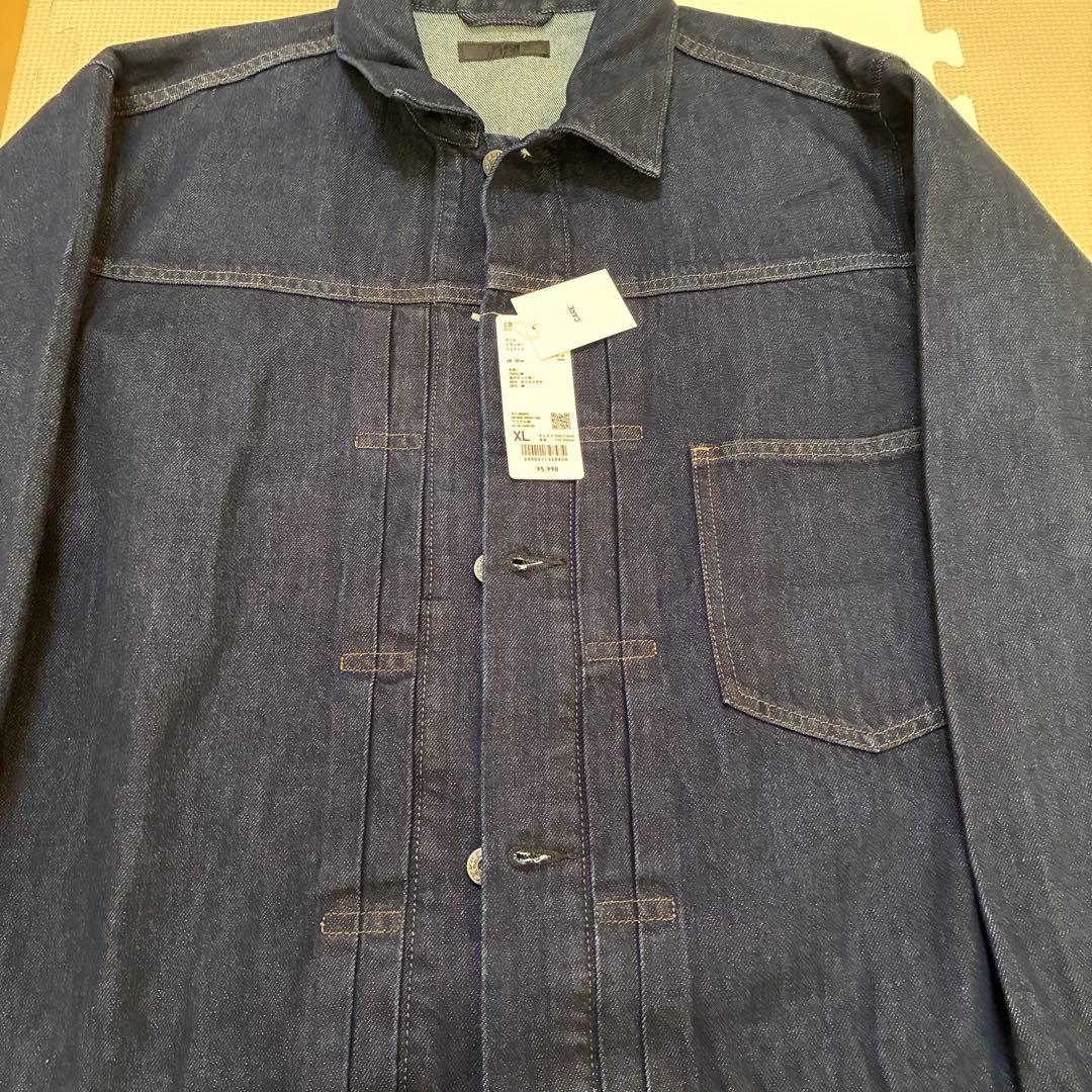 新品 XL ユニクロ デニムトラッカー ジャケット 68 BLUE 1st 大戦