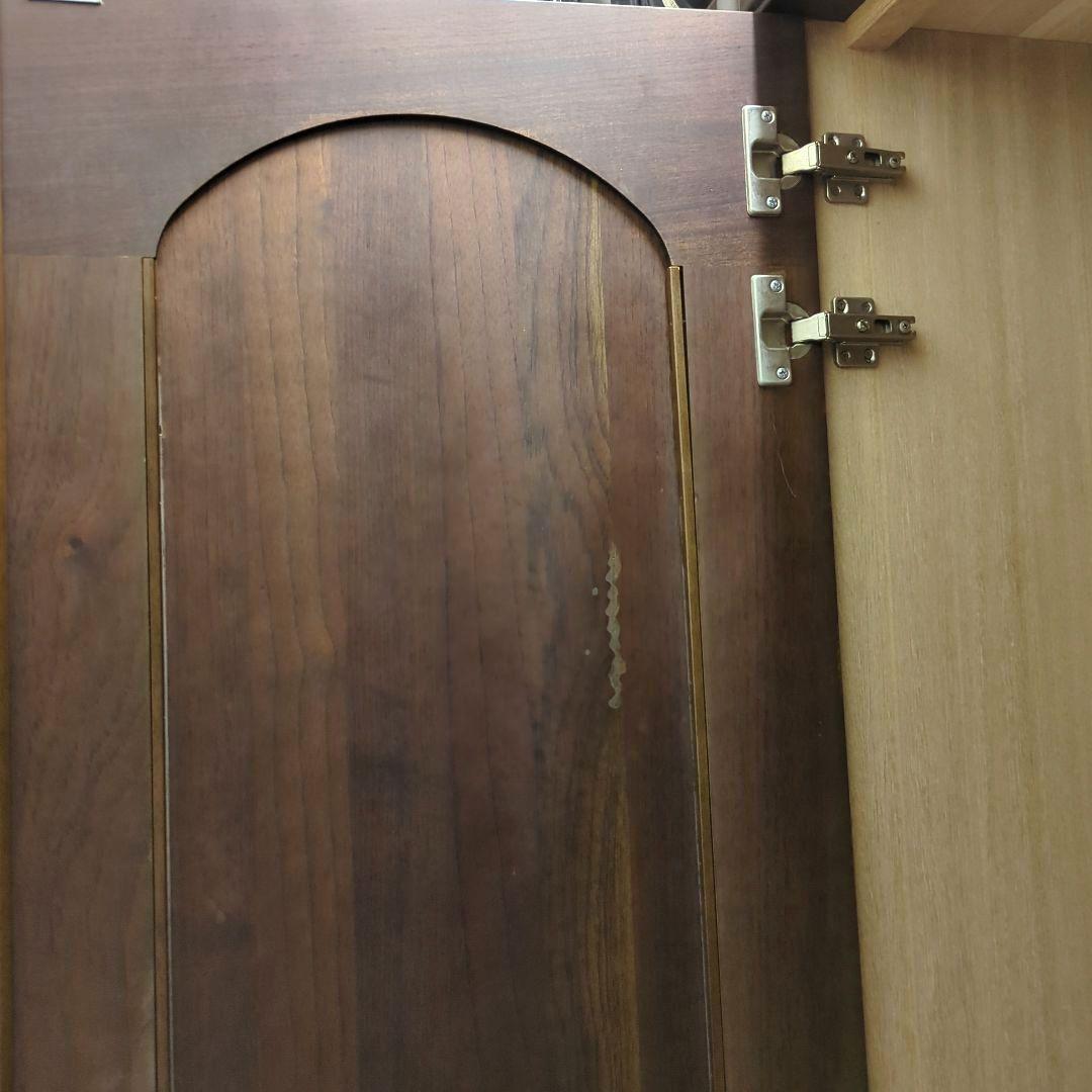 婚礼家具　木製　洋服ダンス　ワードローブ　収納　チェスト　引出し4段