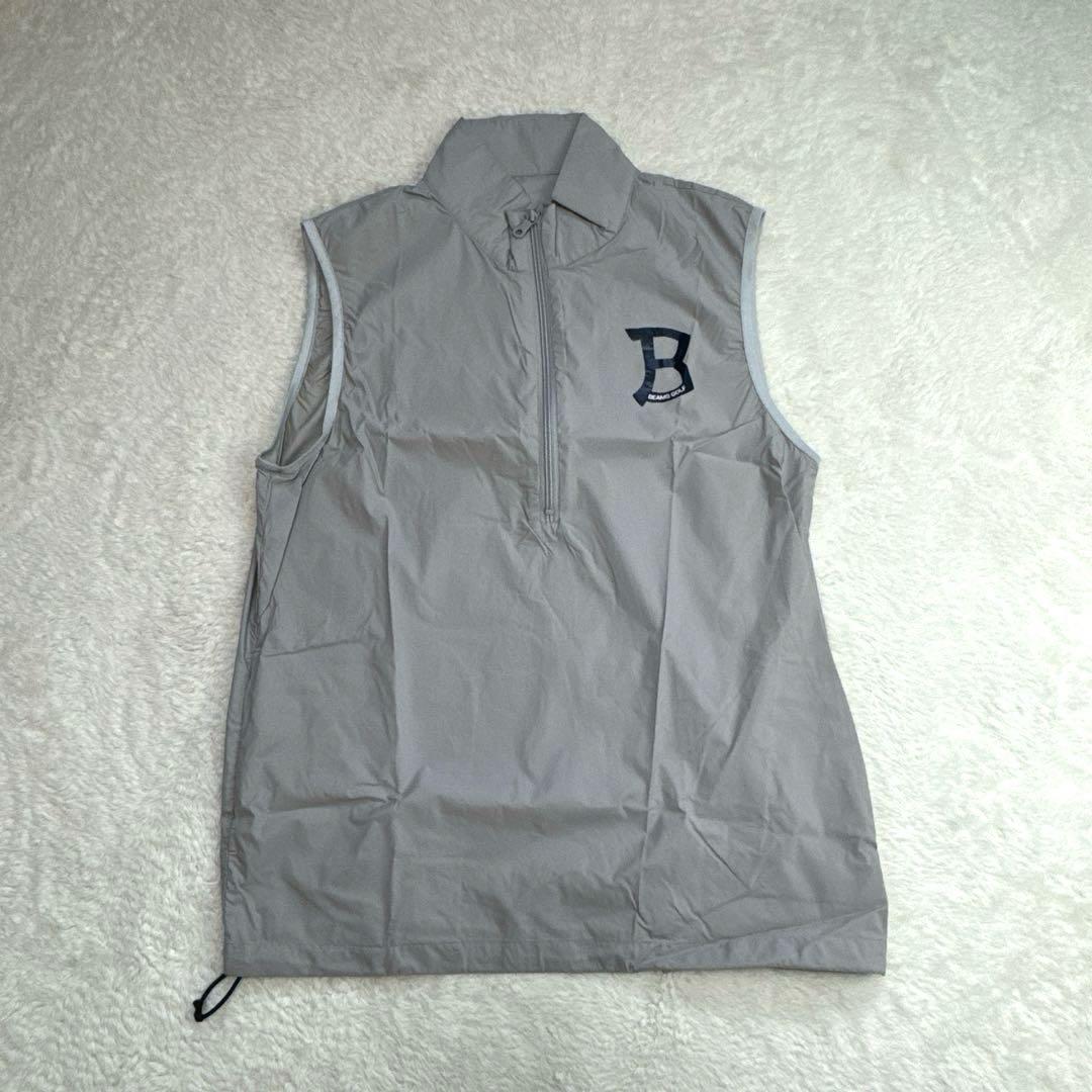 ORANGE LABEL ナイロン ハーフジップベスト　撥水　ストレッチ