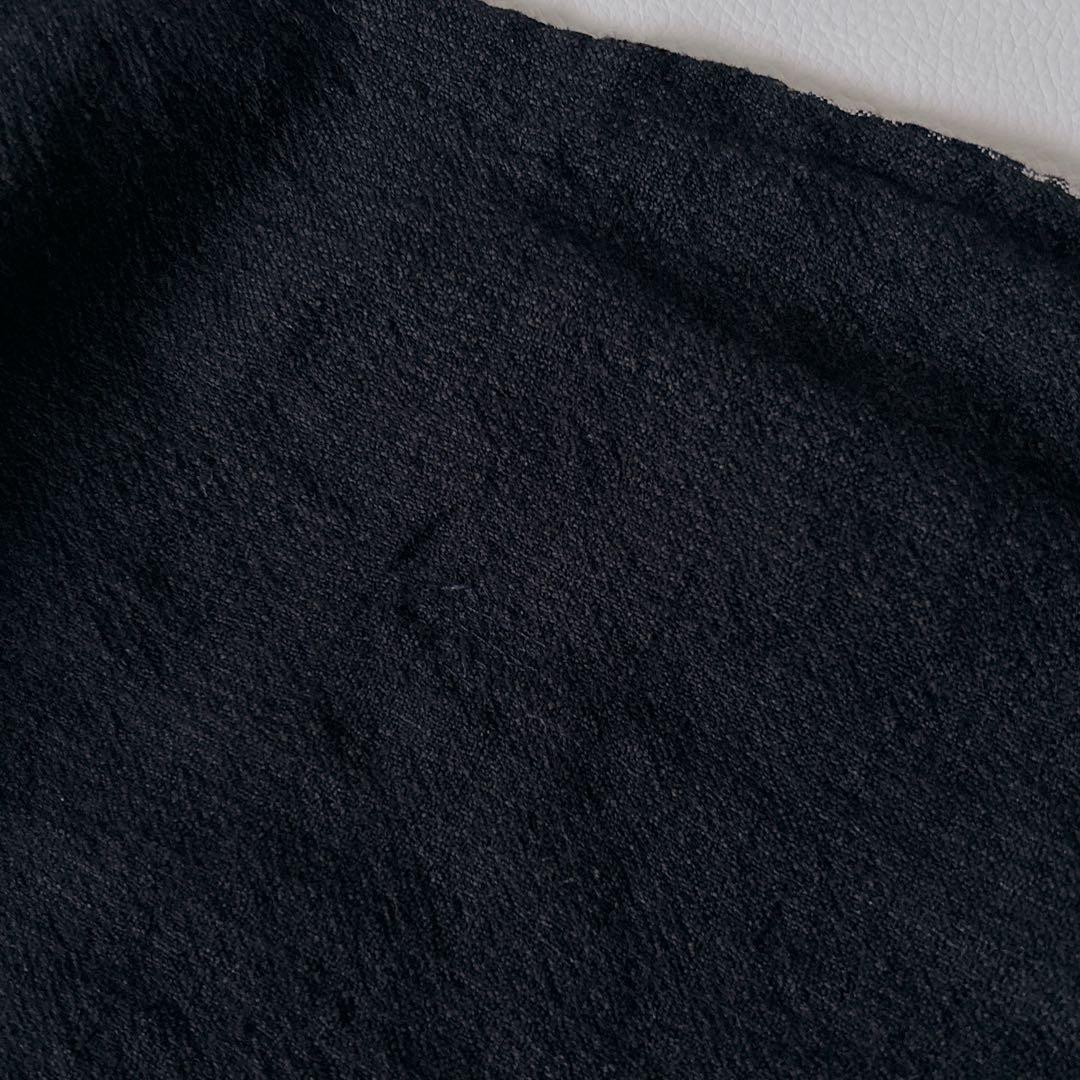 可愛い♡ババグーリ ノーカラーコート ギンガムチェック リネン混 Aライン M