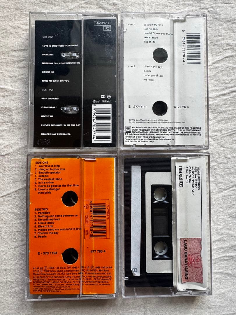 Sadeカセットテープ4本セット