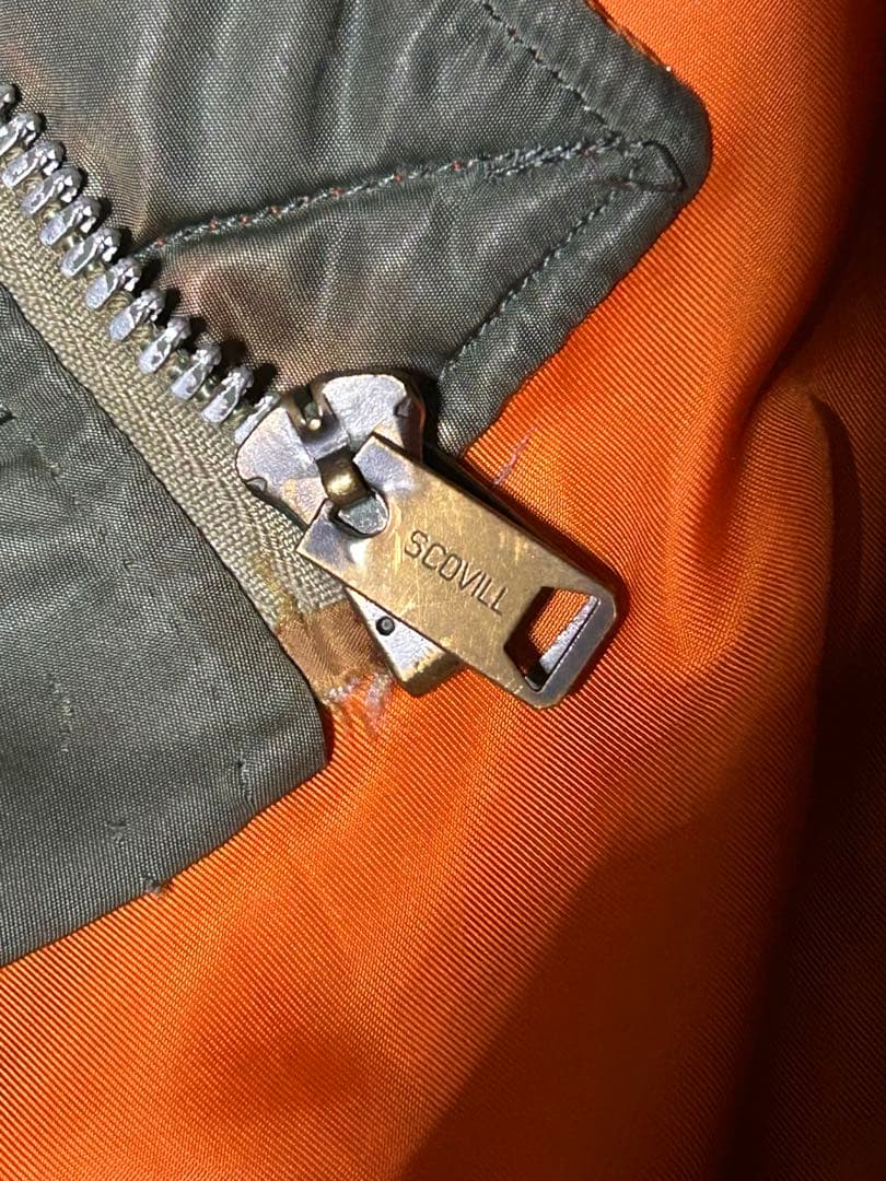 【70s ビンテージ】 MA-1 フライトジャケット 中期モデル 米軍実物